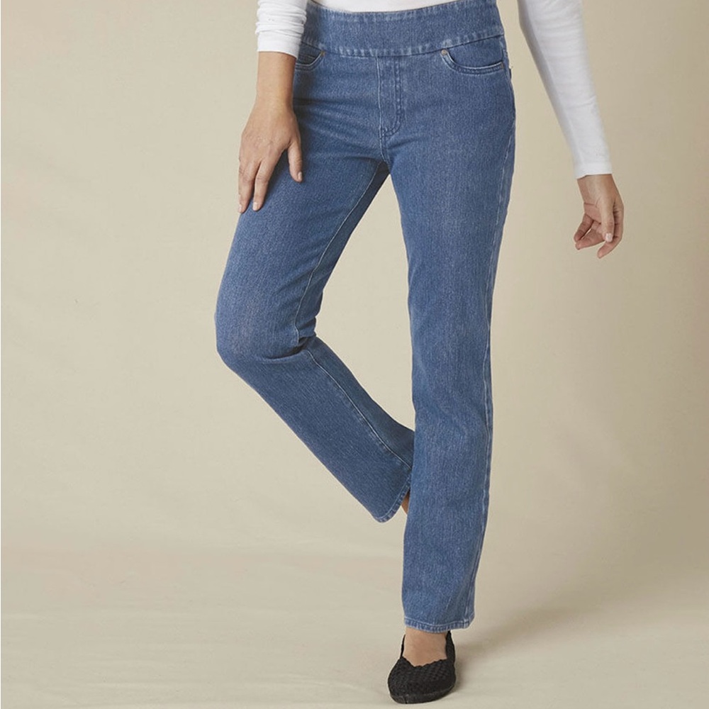 Coldwater Creek Blue Straight Leg Jeans